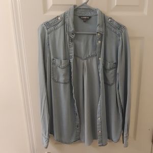 Express Boyfriend Button Up